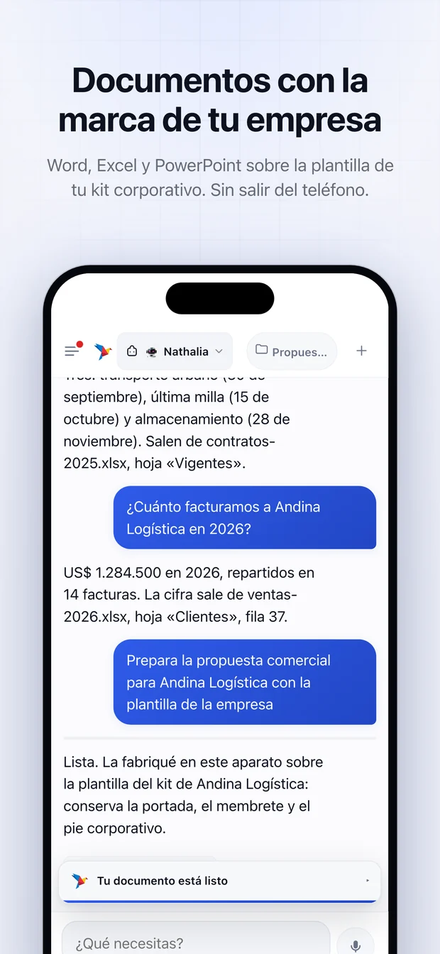 El entregable, en tu mano